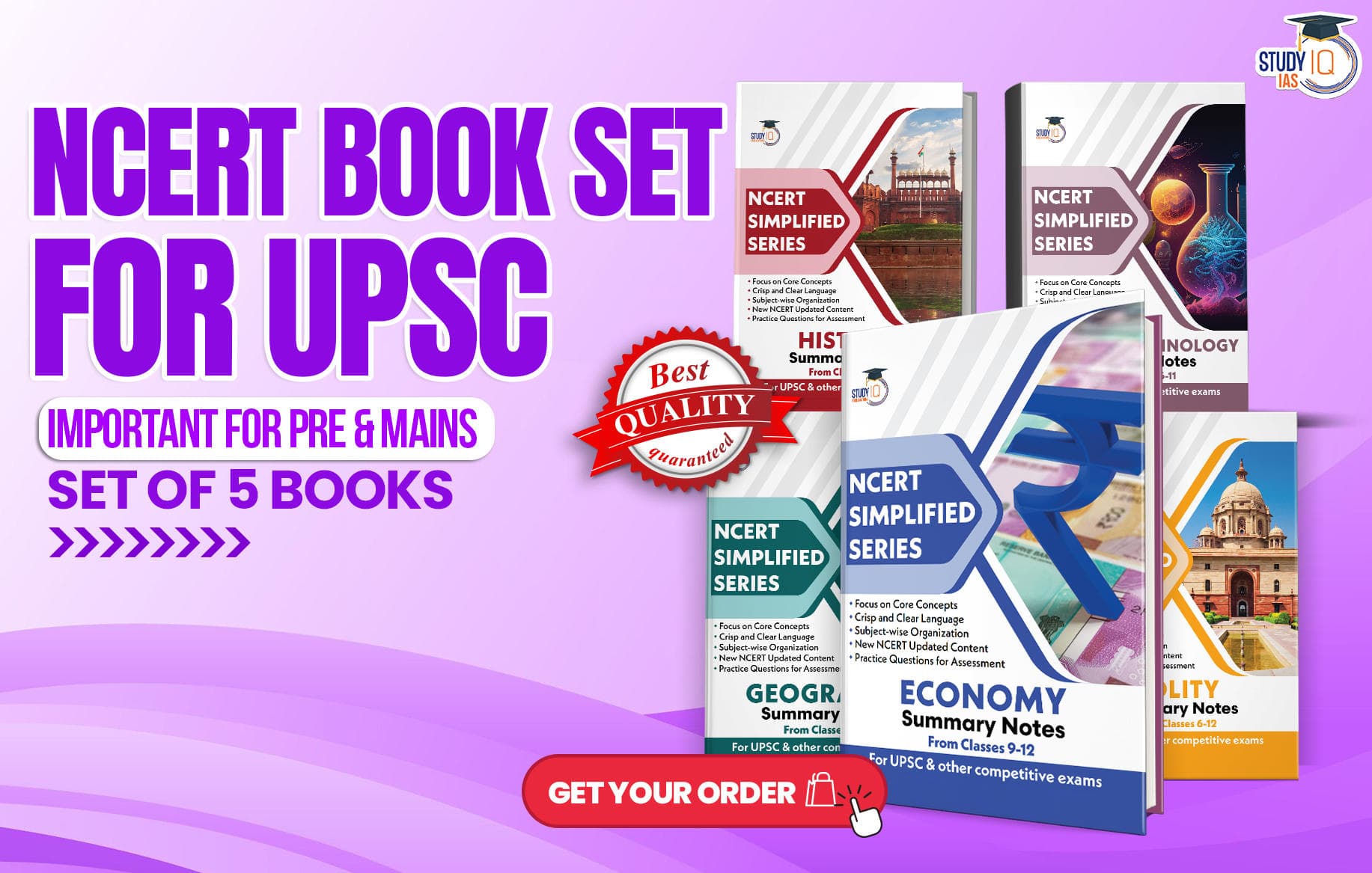 Set of five- NCERT Simplified Series (All books)
