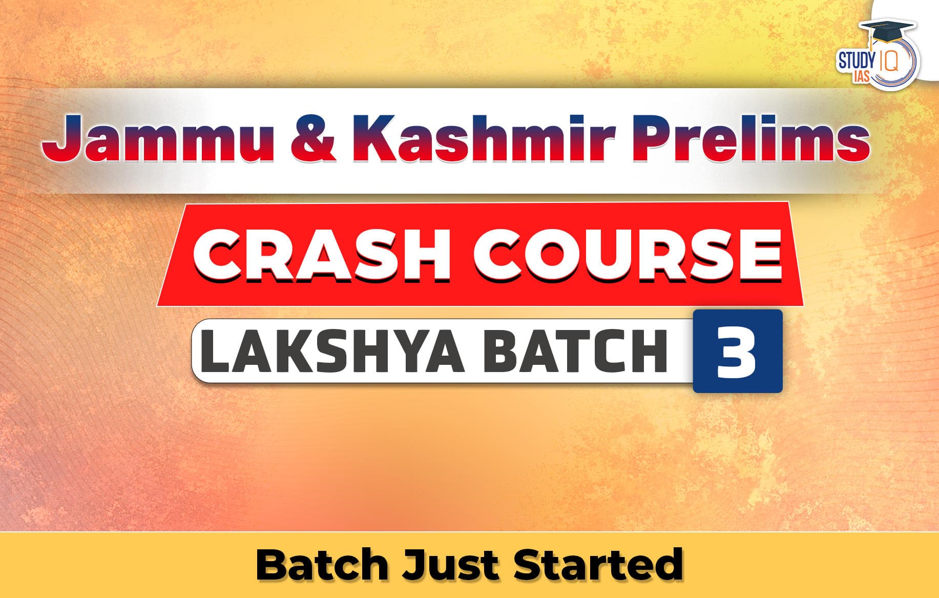 Jammu & Kashmir Prelims Live Crash Course Lakshya Batch 3