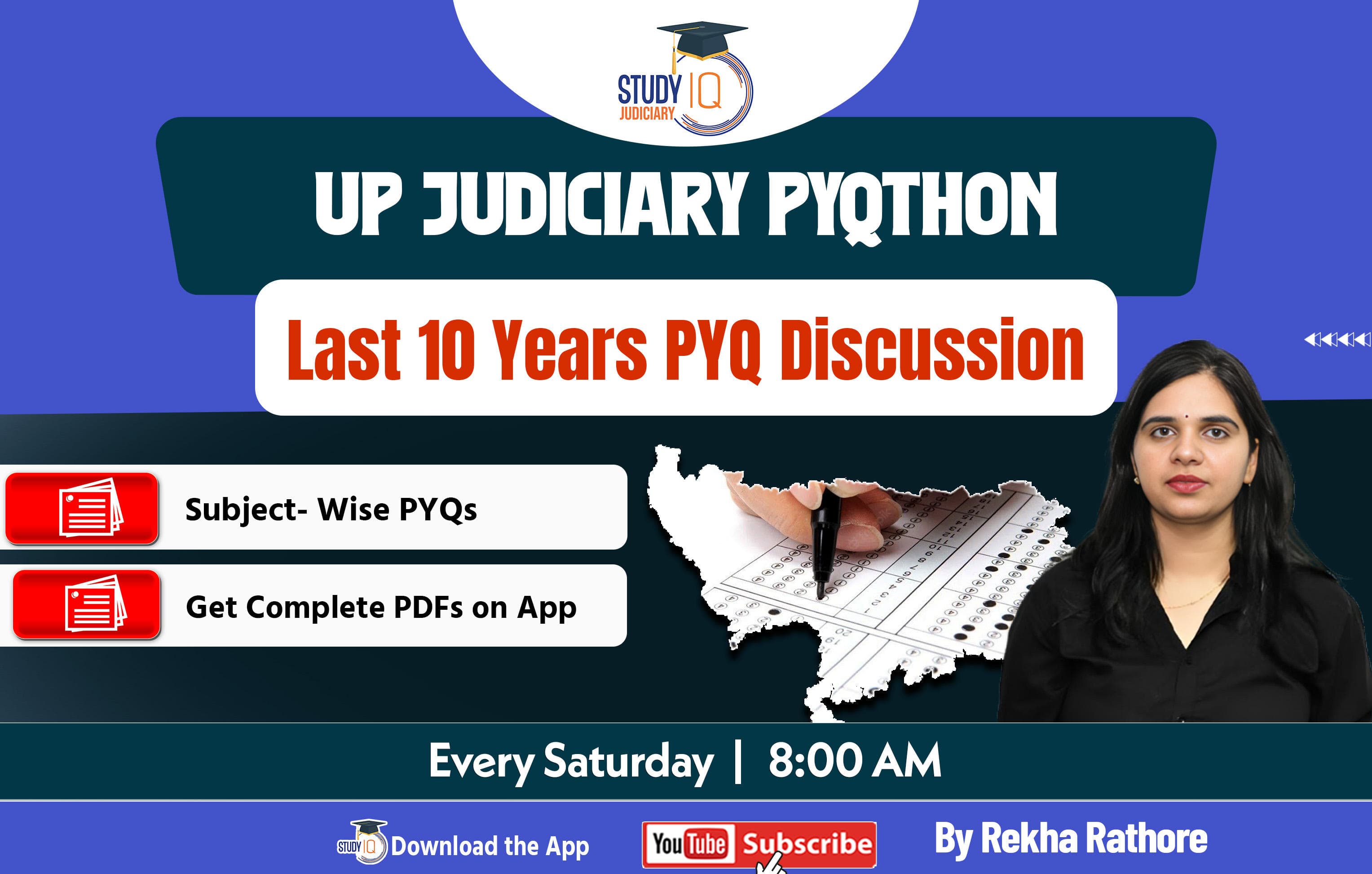 PYQTHON Last 10 yr PYQ UP Judiciary By Rekha Rathore