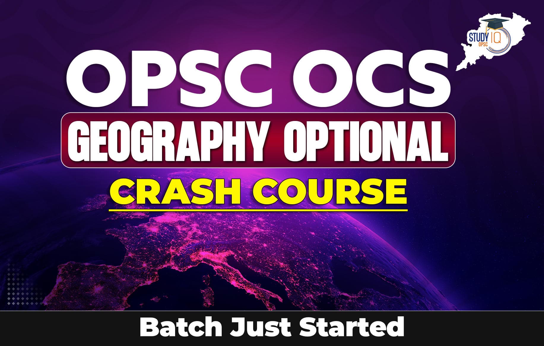 OPSC OCS Geography Optional Crash Course