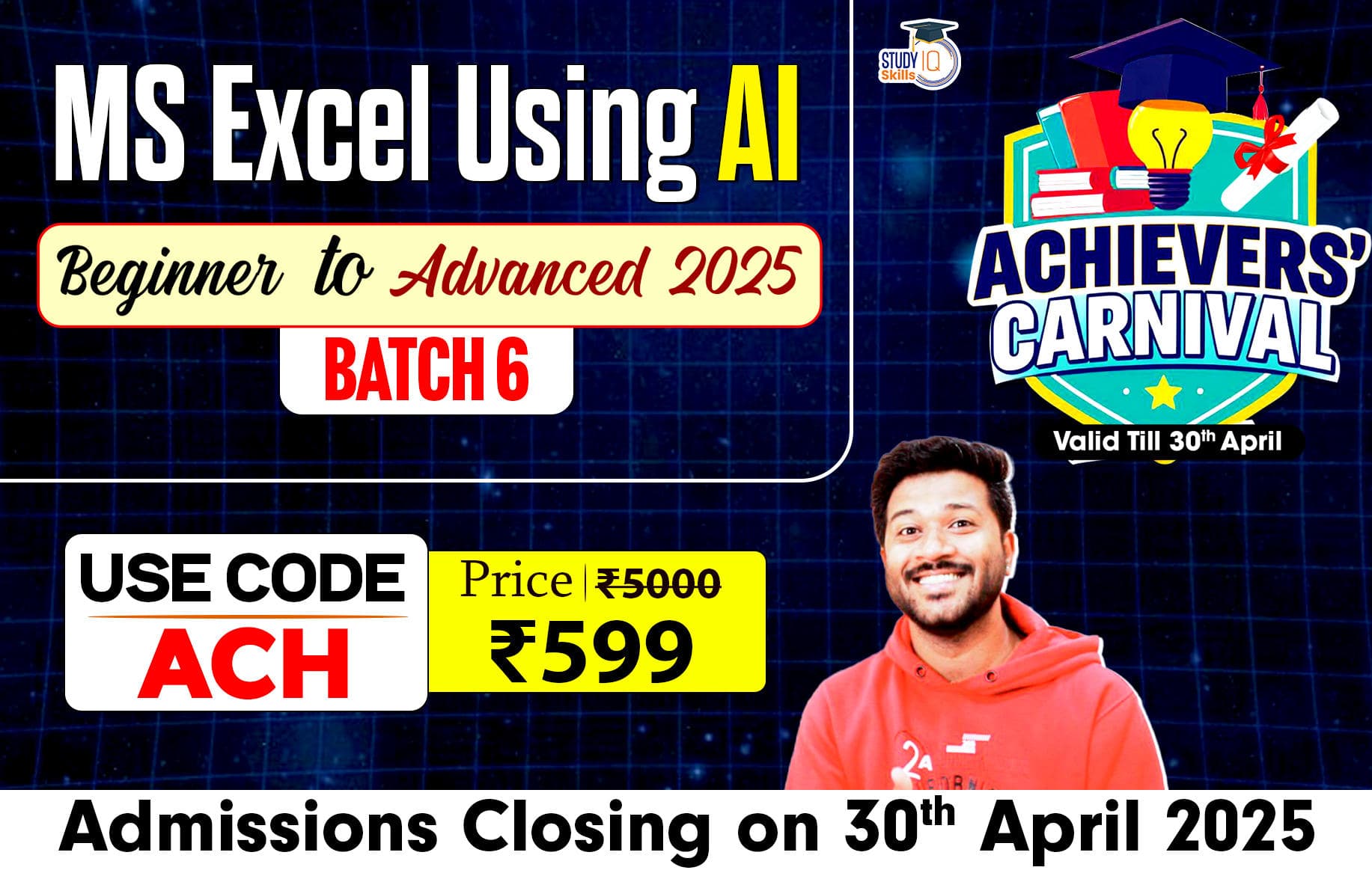Microsoft Excel Using AI Beginner to Advanced 2025 Batch 6