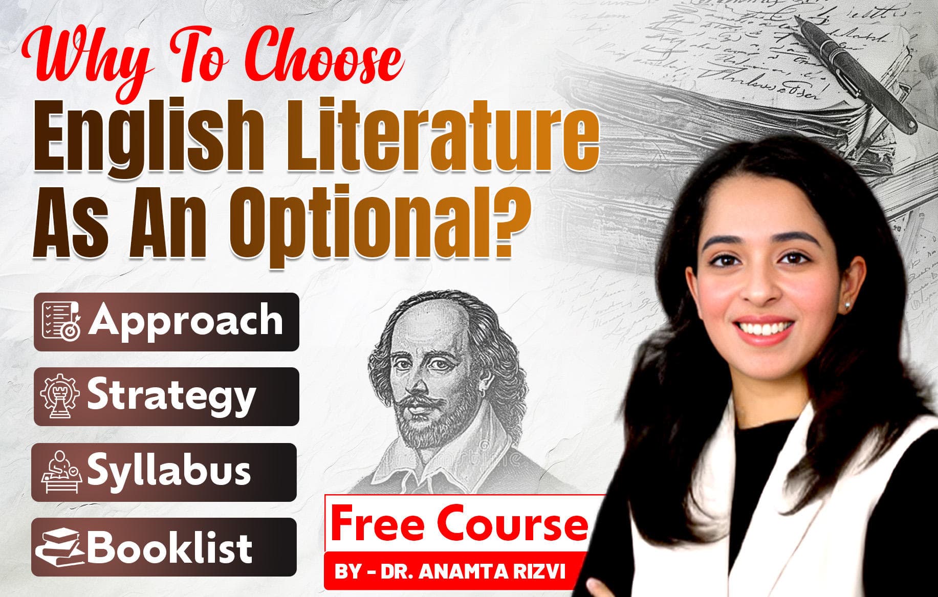 Why Choose English Literature Optional for UPSC? | By Dr. Anamta Rizvi