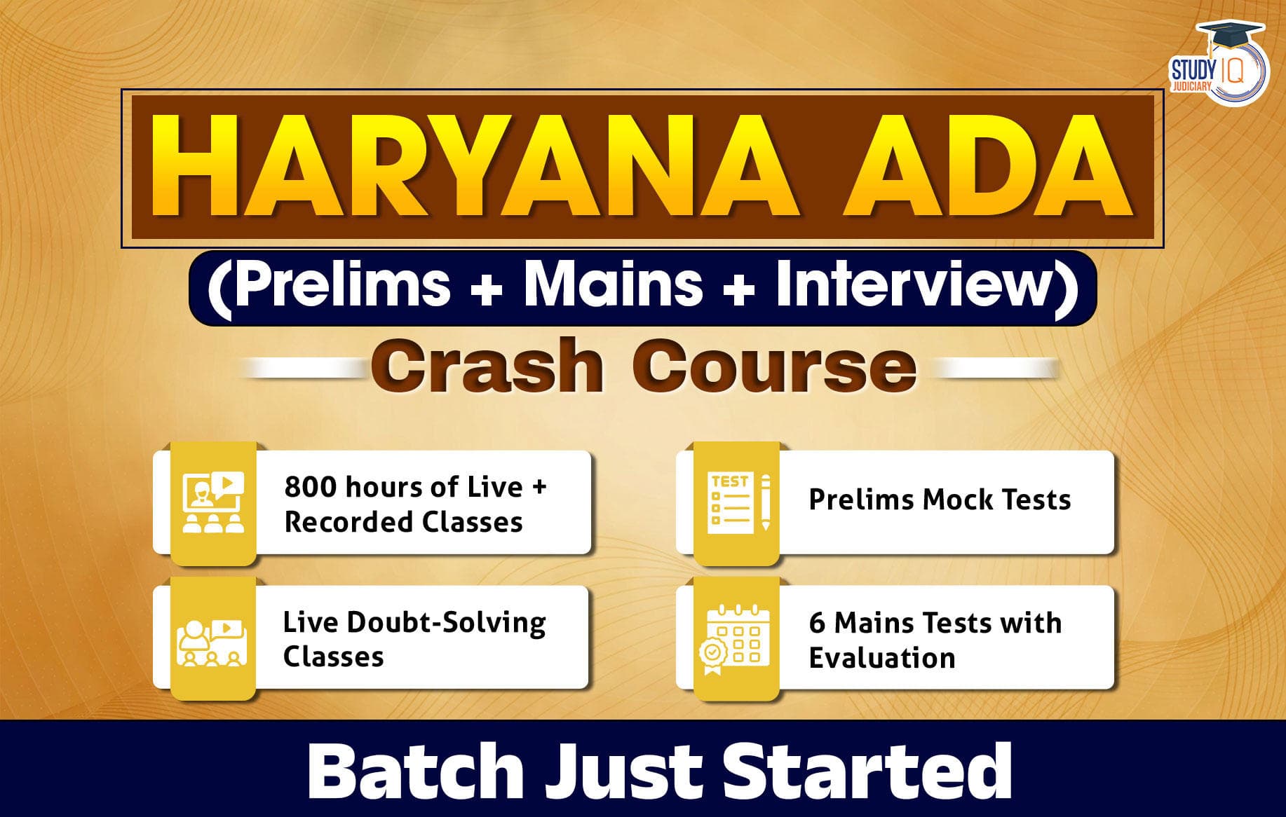 Haryana ADA (Prelims+Mains+Interview) Crash Course