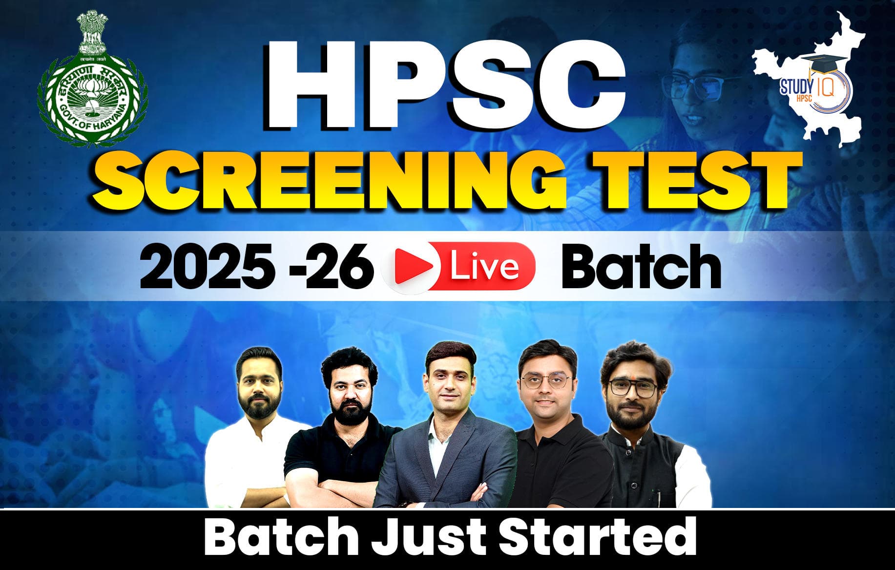 HPSC Screening Test 2025-26 Live Batch