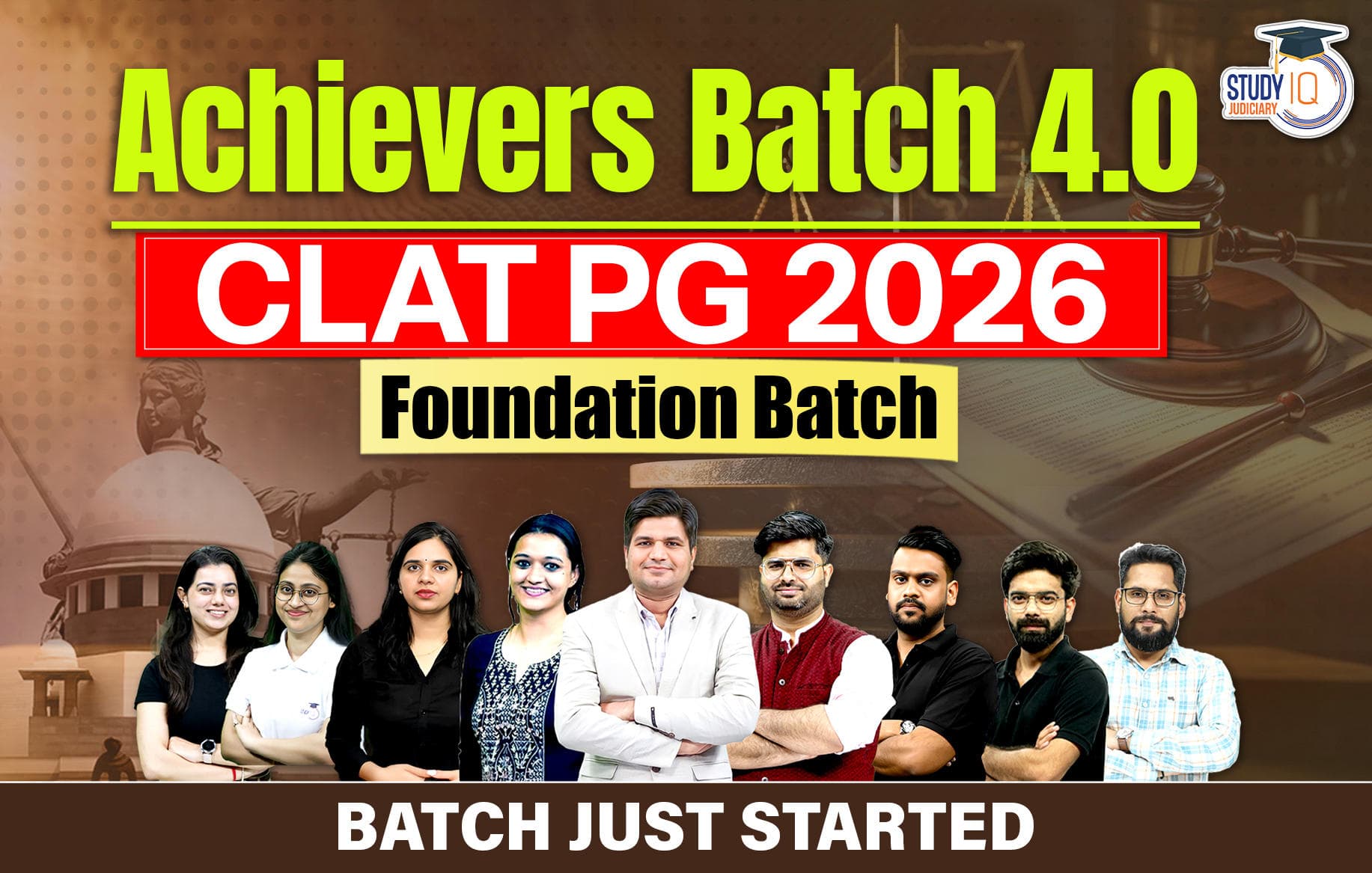 CLAT PG 2026 Foundation Achievers Batch 4.0