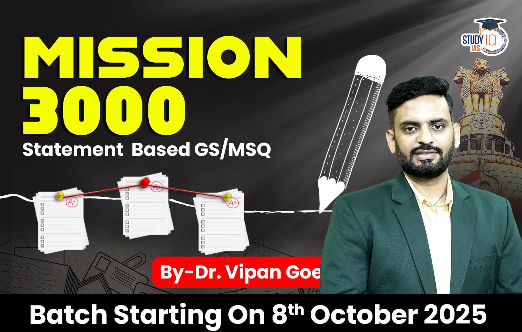Mission 3000 Statement Based GS/MCQ By Dr Vipan Goyal