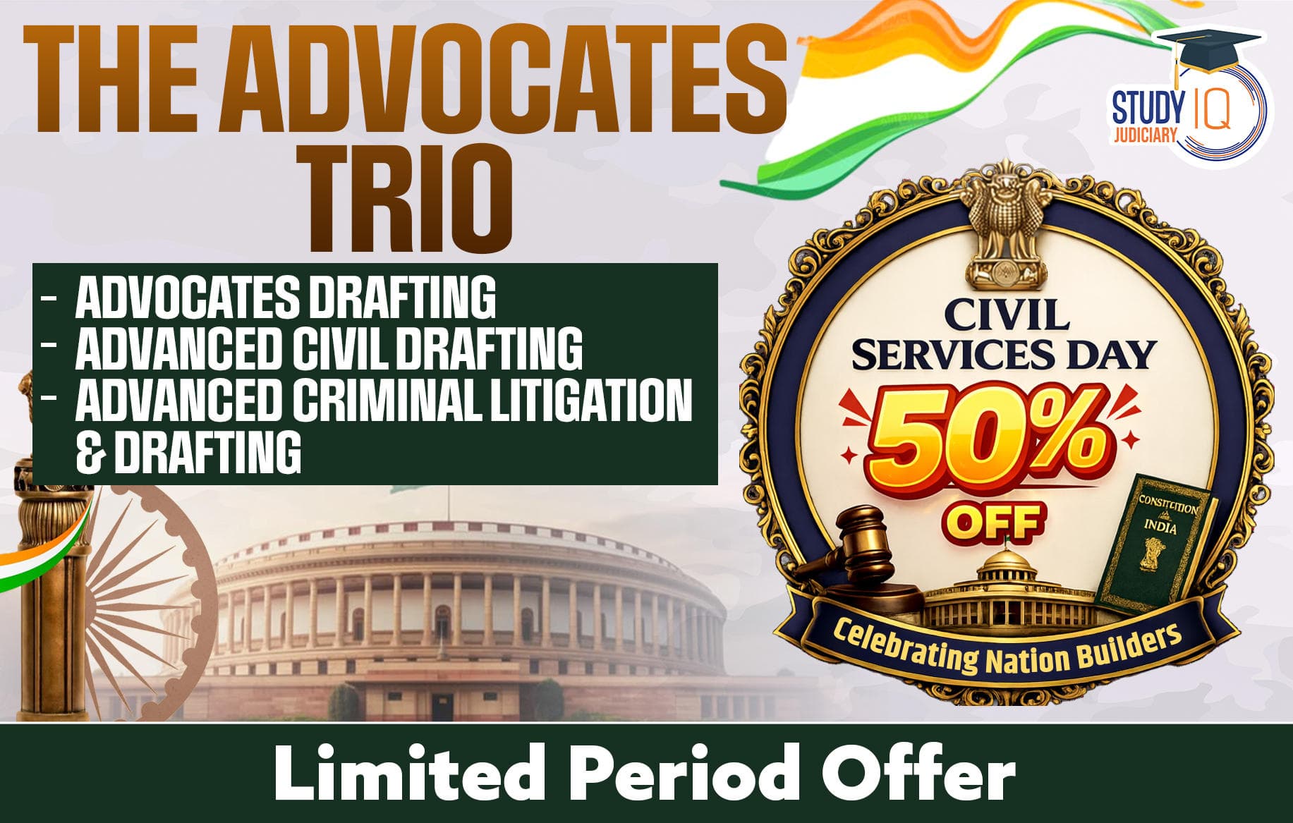Advocates Drafting + Advanced Civil Drafting + Advanced Criminal Litigation & Drafting Combo Batch