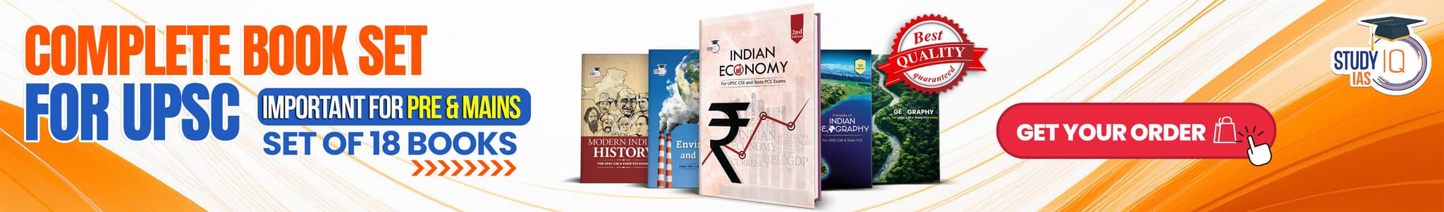 Set of 18 - Eighteen core StudyIQ's General Studies books - English