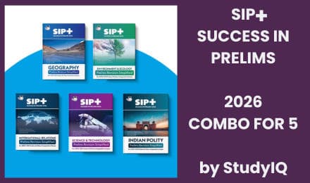 SIP+ 2026 for Set of 5 Books: Geography, Environment, IR, Science & Tech & Polity for Current Affairs for UPSC Prelims
